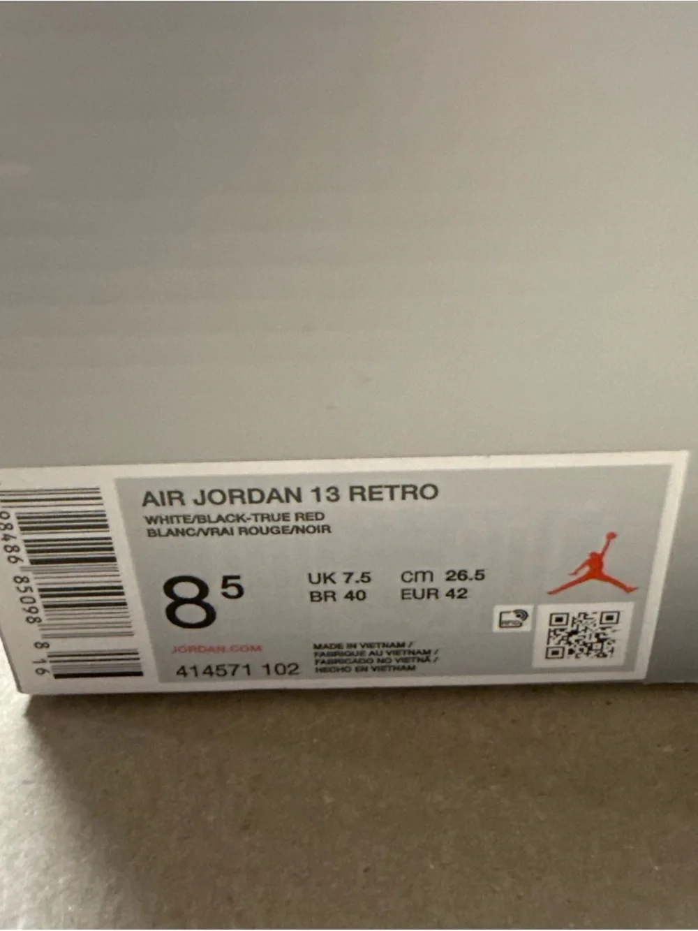 Nike Air Jordan 13 Retro Chicago 2026 Men’s size 8.5 Basketball Shoes Rare NEW!